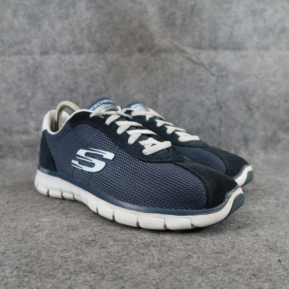 Skechers Shoes Womens 8.5 Athletic Trainers Lite Weight Flex Sole Comfort Active
